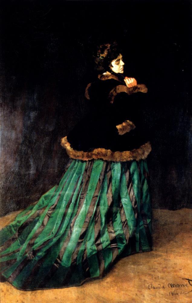 Claude Monet Woman In A Green Dress